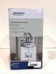 Progress Lighting Canton Heights 2-LIGHT 18"STAINLESS Steel Outdoor Wall Lantern. Fixed Price $52.46.