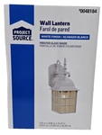 Project Source 14.37-IN White 100W Max Outdoor Wall Lantern Frosted Glass Shade. Fixed Price $79.99.