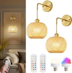 Vitnucrol Boho Battery Operated Wall Sconces Set Of 2 With Remote, Rechargeable. Fixed Price $39.99.