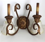 Kichler Castilla 2-LIGHT Wall Sconce Scroll Arm 6596 Sck Seine Antique Gold Leaf. Fixed Price $230.00.