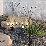 3PK Frosted Globe Spray Battery Led Outdoor Light Stakes Black/white -threshold. Fixed Price $23.99.