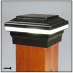 Aurora Saturn Anello Flat Post Cap (matte Black /textured) Low Voltage Lighting. Fixed Price $36.99.
