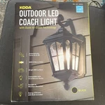 Koda LM57753-1 Outdoor Led Coach Wall Lantern Auto Turn On And Off Durable. Fixed Price $65.00.