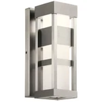 Kichler Ryler 3000K, 12" Outdoor Wall Light, Brushed Aluminum - 59035BALED. Fixed Price $224.99.