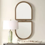 Jacques Art Deco Style Wall Mirror Antiqued Gold 47.5 In Tall Uttermost 08282. Fixed Price $388.80.