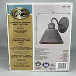 Hampton Bay Cann River Exterior Wall Lantern Grey Metal 305728 Nib. Fixed Price $49.99.