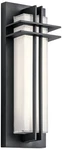 Kichler Manhattan 16"H Textured Black Led Outdoor Wall Light. Fixed Price $255.99.