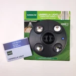 Gardenline 1"-1 3/4" Diameter Umbrella Cree Led Cool White Lights New. Fixed Price $8.93.