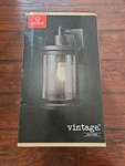 Globe Vintage Outdoor Wall Mount Sconce Light - Weather Resistant Glass Black. Fixed Price $49.95.