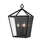 Powder Coated Black Two Light Outdoor Wall Bracket From The Arnold Collection. Fixed Price $160.00.