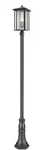 Aspen 3-LIGHT Outdoor Post Mounted Fixture In Black. Fixed Price $906.00.