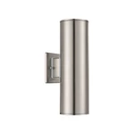 Stainless Steel Two Light Outdoor Wall Mount From The Ascoli Collection. Fixed Price $99.99.