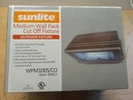 Sunlite Medium Wall Pack Cut Off Fixture WPM100S/CO #04927. Fixed Price $35.00.