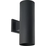 14 Inch Black Outdoor Up Down Wall Light Fixture Modern Cylinder Design. Fixed Price $158.99.