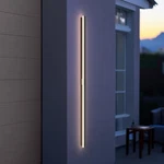Leeki 60" Modern Outdoor Light Fixture Black 45W Led New - Save $95!. Fixed Price $49.99.
