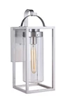 Satin Aluminum One Light Outdoor Wall Mount From The Neo Collection. Fixed Price $204.00.