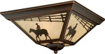 Vaxcel Lighting T0109 Trail 3 Flush Mount Outdoor Ceiling - Bronze. Fixed Price $229.99.