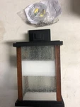 Kichler Marimount 11" Outdoor Wall Light, Clear Ribbed Glass, Black. Fixed Price $80.99.