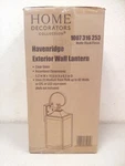Home Decorators Havenridge 1-LIGHT Exterior Wall Lantern Matte Black. Fixed Price $44.99.