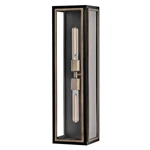 Hinkley Lighting Shaw Outdoor 7" Wall Mount, Black/clear - 12984BK. Fixed Price $329.00.