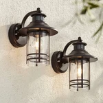 John Timberland Galt 11 1/4" Bronze Motion Sensor Outdoor Lights Set. Fixed Price $319.98.