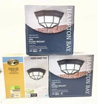 Lot Of Hampton Bay 1000640737 Black Outdoor Led Flushmount New. Fixed Price $87.99.