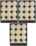 (3) Lite 4520570 12 Pk 1.5" X 2" Classic Vanilla Votive Candles. Fixed Price $58.90.