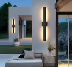 Pia Ricco 32 In. Matte Black Steel Hardwired Led Outdoor Wall Lantern Sconce. Fixed Price $49.99.