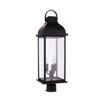 Craftmade Bent Tree 3 Light Outdoor Post Mount, Midnight/clear ZA7225-MN. Fixed Price $149.99.