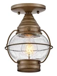 Hinkley Lighting 2203 Cape Cod 7"W Semi-flush Outdoor Ceiling Bronze. Fixed Price $199.00.