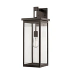 Millennium Lighting 2602PBK 22" Black Outdoor Wall Sconce Clear Glass. Fixed Price $75.00.