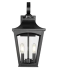 Powder Coated Black Two Light Outdoor Wall Sconce From The Curry Collection. Fixed Price $225.90.