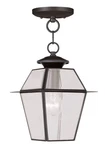 Livex Lighting 2183 Bronze Westover Outdoor Pendant With 1-LIGHT. Fixed Price $185.96.
