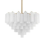Crystorama Lighting Group ADD-316-WH Addis 32"W Brass. Fixed Price $2558.40.