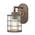 Elk Home Gilbert 1-LIGHT Vanity Light, Rusted Coffee Finish, Clear Seeded Glass,. Fixed Price $61.00.