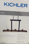 Kichler Barrington 3 -light Distressed Black Seeded Glass Metal Chandelier. Fixed Price $271.95.
