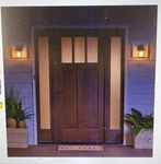 Project Source 2-PACK 8.78-IN Black Outdoor Wall Light Cast Alum. #1520444 Read. Fixed Price $27.99.