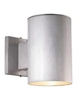 Vaxcel Outdoor Wall Sconce Silver Satin Stainless Aluminum Down Lighting. Fixed Price $19.00.