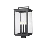 Z-lite Hartwell 5 Light Outdoor Post Mount Fixture In Sand Black Color. Fixed Price $578.00.