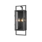 Z-lite Lucian Light 21.50" Outdoor Wall Sconce In Black/clear 598M-BK. Fixed Price $232.00.