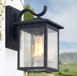 Lnc Outdoor Sconce, 1-LIGHT Rust-proof Wall With Seedy Glass Shade. Fixed Price $53.99.