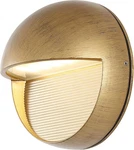 6.25" Antique Gold Modern Round Outdoor Integrated Led Wall Sconce Light, Metal/. Fixed Price $85.99.