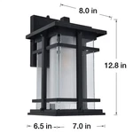 Lutec Craftsman Style Outdoor Led Wall Lantern Light Matte Black 810 Lumen Bulb.. Fixed Price $77.99.