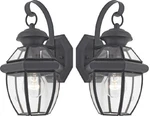Quoizel NY8315K Newbury Light Outdoor Wall Lantern Fixture, Mystic Black, 2 Pack. Fixed Price $205.33.