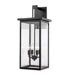 Millennium 2603-PBK Outdoor Wall Sconce, 4 Light, 27" Tall, Powder Coat Black. Fixed Price $80.00.