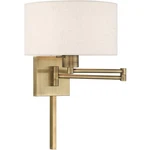 Livex Lighting 40037-01 Allison Swing Arm Or Wall Lamp Antique Brass. Fixed Price $289.96.