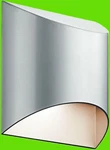 Kichler 7.5 In. 1-LIGHT Platinum Silver Hardwired Wall Lantern Sconce W/ Led. Fixed Price $69.99.