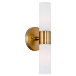 Kira Home Duo 14 Modern Wall Sconce Frosted Glass Cylinder Shades Linear. Fixed Price $139.64.