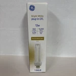 Ge Plug-in Cfl Compact Fluorescent Light Bulb 13W Neutral White 5.3. Fixed Price $5.99.