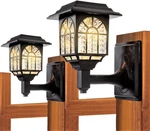 Solar Wall Lanterns Outdoor Waterproof Led Deck Fence Lights 2 Pack New. Fixed Price $27.79.